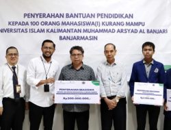 Bank Kalsel Bantu Biaya Pendidikan Mahasiswa Pra Sejahtera Uniska