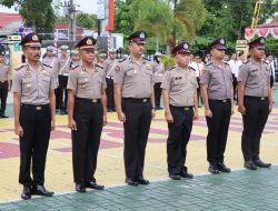 Kapolres Pimpin Upacara Korp Raport Periode Januari 2025, 22 Personel Polri di HST Naik Pangkat