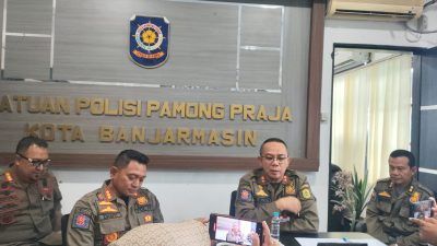 Siap Bantu Pengamanan dan Kelancaran Lalulintas Satpol PP Banjarmasin juga Buka Posko Relawan