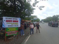 Puluhan Rest Area Berdiri di Sepanjang Jalan Ahmad Yani Sambut Jemaah Haul Guru Sekumpul