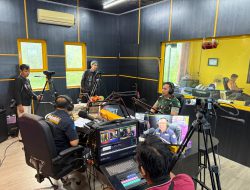 Dandim 1004 Kotabaru Podcast di LPPL Radio Gema Sai-jaan Sosialisasikan Penerimaan Prajurit TNI AD