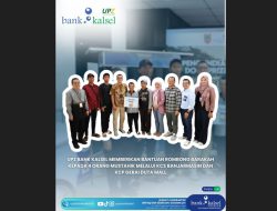 UPZ Bank Kalsel Kembali Serahkan Bantuan Gerobak Barakah untuk Empat Mustahik