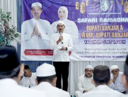 Safari Ramadan, Bupati Banjar Tinjau Langsung Infrastruktur Jalan di Desa Alimukim, Pengaron