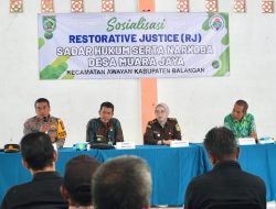 Berikan Pemahaman Kesadaran Hukum RJ Serta Narkoba, Pemdes Muara Jaya Gelar Sosialisasi
