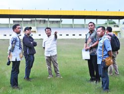 Wagub Kalsel Tinjau Stadion 17 Mei, Minta Pembenahan Lapangan Segera Dilakukan