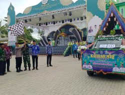 215 Mobil Hias Bernuansa Islami Semarakkan Pawai Ta’ruf MTQ Nasional ke-IV Tingkat Kecamatan Kusan Tengah