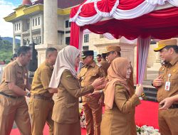 Pimpin Apel sekaligus Halal Bi Halal, Bupati Ingatkan ASN Disiplin Kerja