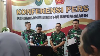 Berkas Perkara Pembunuhan Wartawati di Banjarbaru Dilimpahkan ke Pengadilan Militer