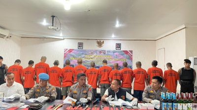 Ungkap Kasus Premanisme, Polres HST Gelar Konferensi Pers Ops Sikat Intan 2025