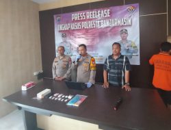 Miliki 60,68 Gram Sabu dan 40 Butir Ekstasi, Buruh Harian di Banjarmasin Barat Diciduk Polisi