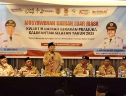 Terpilih Aklamasi, Wagub Hasnur Gantikan Acil Odah Sebagai Ketua Kwarda Gerakan Pramuka Kalsel