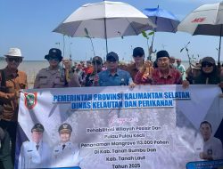 Pulihkan Ekosistem Pesisir, Dislutkan Kalsel Tanam 113.000 Pohon Mangrove