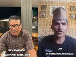 Dua Damang Adat Dayak dan DAD HSS dan HST Imbau Masyakarat jaga Kamtibmas