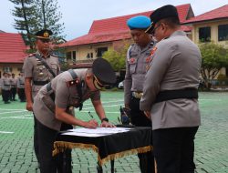 Kapolresta Pimpin Sertijab Kapolsek Banjarmasin Tengah dan Pelantikan Kasat Binmas