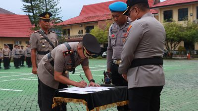 Kapolresta Pimpin Sertijab Kapolsek Banjarmasin Tengah dan Pelantikan Kasat Binmas
