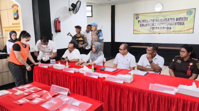 Ditresnarkoba Polda Kalsel Blender 544 Gram “Kristal Putih”