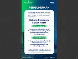 Kantor Bank Kalsel Capem Sultan Adam Pindah ke Banua Anyar