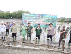 Peringati HUT Ke-67 Kodam VI/Mulawarman, Tanam Mangrove di Kawasan Pesisir Tanah Bumbu