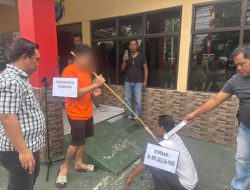 Rekonstruksi Pembunuhan di Sungai Bilu: Peragakan Adegan Korban Ditombak di Kepala