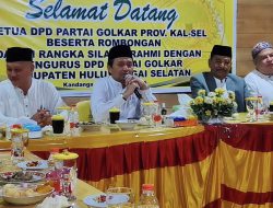 Kunjungi Kantor DPD Golkar Hulu Sungai Selatan, Hasnuryadi Ingin Merangkul Semua Kader