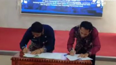 Kerjasama dengan Bank Kalsel, Enam Desa di HST Berlakukan Transaksi Non Tunai