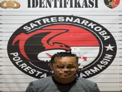 Bawa Sabu Hampir 5 Gram, Pria Paruh Baya Diringkus di Banjarmasin Timur