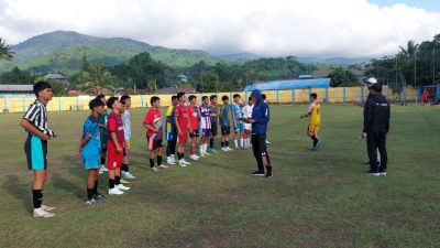 Seleksi Terakhir Tim Sepak Bola Kotabaru Jelang Porprov Tanah Laut Digelar di Stadion Bamega