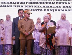 Pelantikan Bunda PAUD Banjarmasin, Dorong Pendidikan Anak Usia Dini Lebih Berkualitas