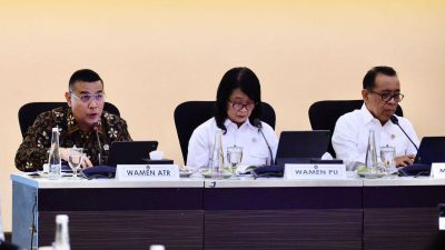 Wamen Ossy Laporkan Progres Pengadaan Tanah untuk Huntap bagi Warga Terdampak Erupsi Gunung Lewotobi Laki-laki ke Menko PMK