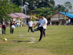 Turnamen Sepak Bola Aslam Cup 2025 di Buka Camat Lampihong