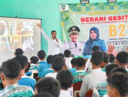 DKP3 Balangan Edukasi Pelajar SMPN 1 Juai Soal Pentingnya Pola Makan B2SA