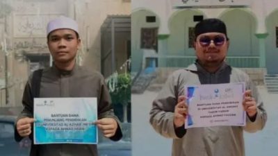 Bank Kalsel Salurkan Beasiswa untuk Dua Mahasiswa di Timur Tengah