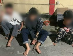 Empat Remaja Diduga Gengster Diamankan Polsek Banjarmasin Barat, Bawa Sajam Jenis Samurai