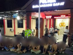 Polisi amankan 34 Anak di Bawah Umur dan Temukan Miras, Lem Fox, Serta Sajam