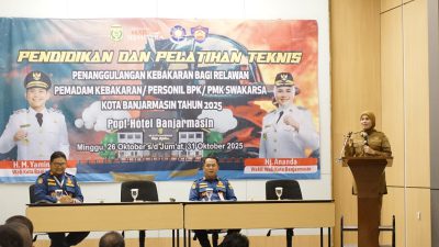 Tingkatkan Kemampuan Personel, Disdamkarmat Banjarmasin Gelar Diklat Teknis