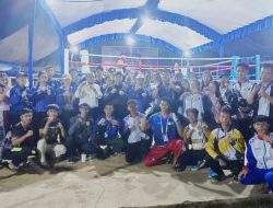 Wagub Kalsel Hasnuryadi Sulaiman Takjub Saksikan Serunya Pertandingan Kickboxing di Porprov XII Tanah Laut