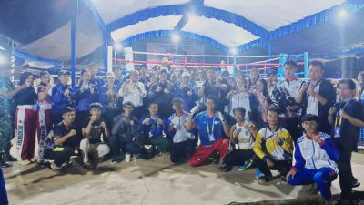 Wagub Kalsel Hasnuryadi Sulaiman Takjub Saksikan Serunya Pertandingan Kickboxing di Porprov XII Tanah Laut