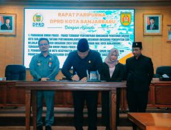Pemkot dan DPRD Banjarbaru Tandatangani Nota Kesepakatan Perubahan KUA-PPAS 2025