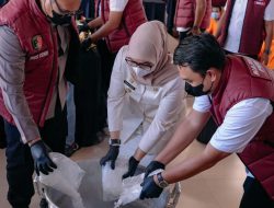 Perangi Narkoba, Pemkot dan Polres Banjarbaru Musnahkan Puluhan Kilogram Narkotika