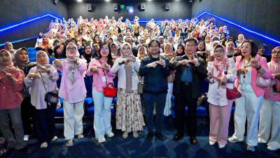 Pererat Silaturahmi, NSC dan BKOW Kalsel Gelar Nonton Bareng “Air Mata di Ujung Sajadah 2”