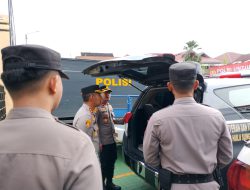 Kapolres HST Periksa Kendaraan Dinas, Pastikan Siap Operasi!