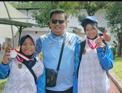 Mengesankan! Atletik NPCI Kalsel Nur Azizah dan Zahratul Khofifah Sumbang Dua Perak, di Peparpenas XI