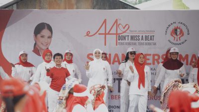 YJI Kalsel Rayakan HUT ke-44 dengan Senam Massal dan Baksos