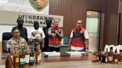 Ditreskrimum Polda Kalsel Tangkap Produsen Home Industri Miras Oplosan Berbagai Merek di Banjarmasin, 1.399 Botol Miras Disita