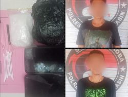Polsek Banjarmasin Selatan Ringkus Dua Pengedar dan Sita 94,47 Gram Sabu