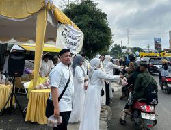 Momen 5 Rajab YN’S Center Buka Posko Rest Area di Bundaran Banjarbaru