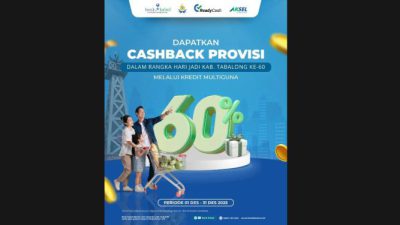 Harjad ke-60 Tabalong, Bank Kalsel Hadirkan Cashback Provisi Kredit Multiguna hingga 60 Persen