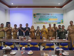 Dinas Perpustakaan dan Kearsipan Balangan Gelar Rapat Dengan Para Tim Penilai Kearsipan