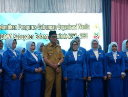 Wakil Bupati Balangan Lantik Pengurus GOW Periode 2025–2030