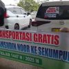 Aksi Mulia Taksi Bandara Syamsudin Noor Sediakan Layanan Gratis untuk Jemaah Menuju Sekumpul